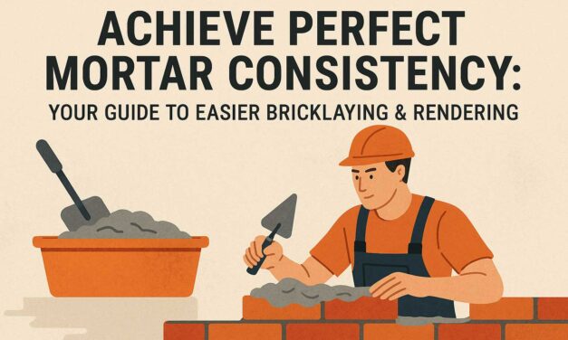 Achieve Perfect Mortar Consistency: Your Guide to Easier Bricklaying & Rendering