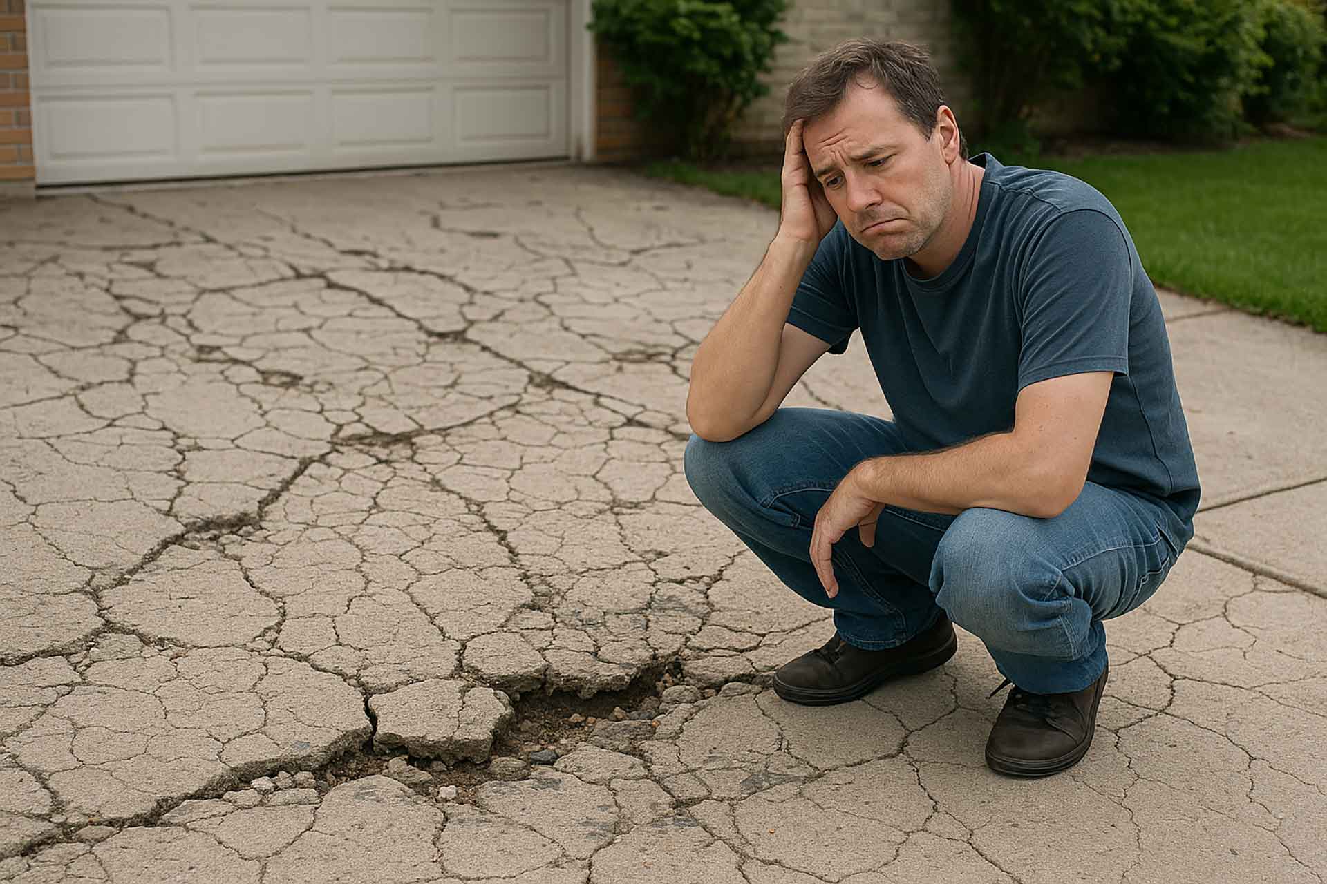 Cracked and Eroded Concrete